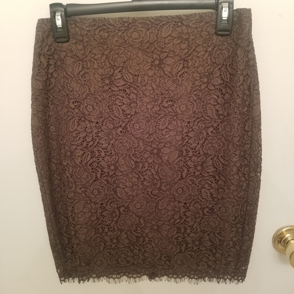 Banana Republic Lace Green Skirt